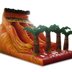 Tobogã Inflável Onda-de-Fogo - 5m x 9m x 6,5m-0