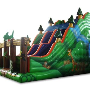 Tobogã Inflável Selva Gigante - 5m x 9m x 6,5m-0