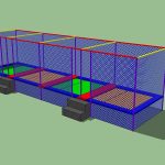 Cama Elástica Quadrada Módulo4 - 2m x 8m x 2,7m-0