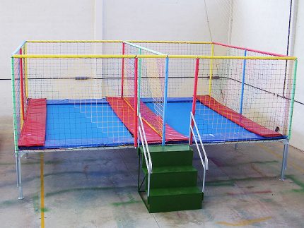 Cama Elástica Retangular Módulo2 - 4,6m x 5,6m x 2,7m-0