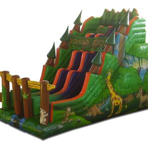 Tobogã Inflável Selva Médio - 4,5m x 8m x 5,5m
