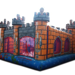 Castelo Inflável Medieval - 4,8m x 4,8m x 3,2m-0