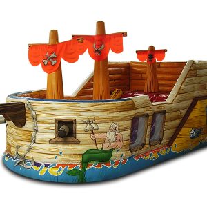 Barco Pirata Inflável Gigante - 5m x 9m x 5m-0