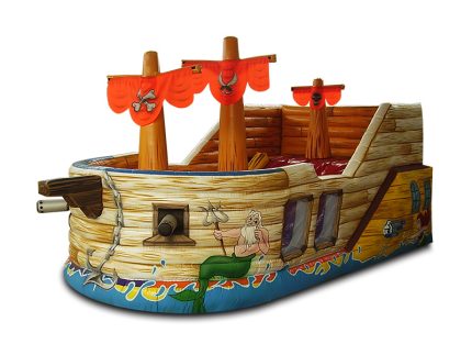 Barco Pirata Inflável Gigante - 5m x 9m x 5m-0