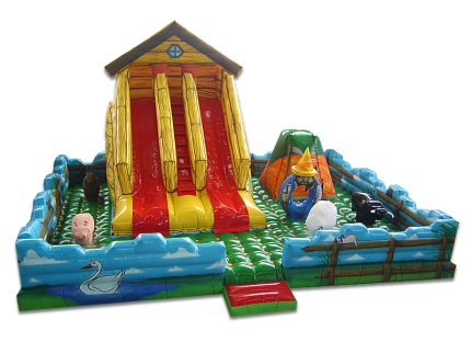 Fazenda Inflável Especial - 8m x 8m x 5m-0