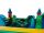 João Bobo Inflável Modelo Castelo - 5m x 5m x 3,2m