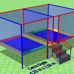 CAMA ELASTICA QUADRADA MODULO2 - 2M x 4M x 2,7M