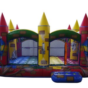 Castelo Inflável EURO108 Médio - 4m x 4m x 3.2m