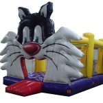 Pula-Pula Cara de Gato Inflável - 3,6 m x 5m x 3,5m