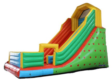 Tobogã Inflável Casinha - 4m x 8,50m x 6,5m