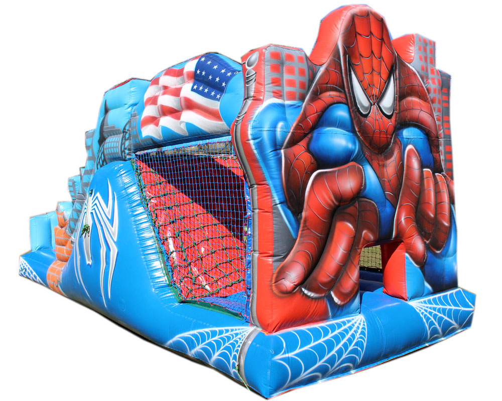 Tobogã Pula-Pula com Escorregador do Aranha -3m x 7m x 3,3m