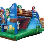 Super Mario 3 em 1 Inflável 3m x 7m x 3,3m-0