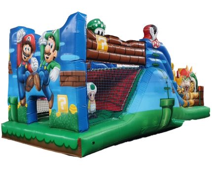 Super Mario 3 em 1 Inflável 3m x 7m x 3,3m-0