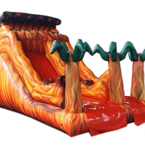 Tobogã Inflável Onda-de-Fogo - 3m x 5,5m x 3,6m-0