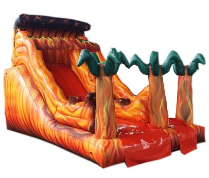 Tobogã Inflável Onda-de-Fogo - 3m x 5,5m x 3,6m-0