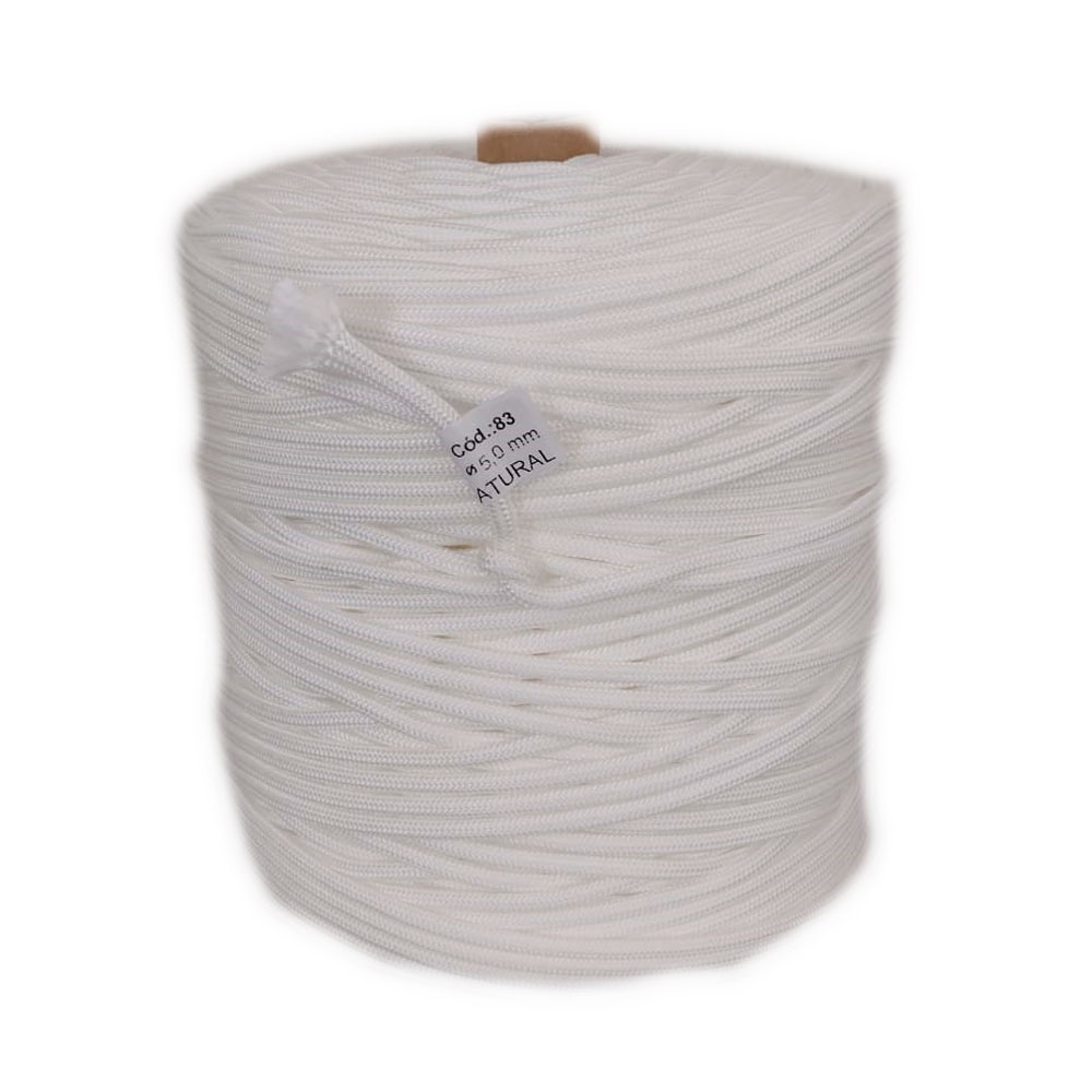 Corda Trançada PP 5,0mm Natural-0 Corda Trançada PP 5,0mm Natural-0